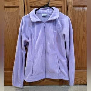 Columbia zip up fleece. Lavender color, size M